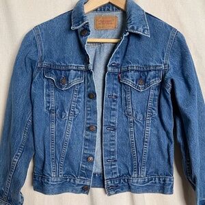 1980's Vintage Levi's Denim Jean Jacket *70704 0216* Size 16